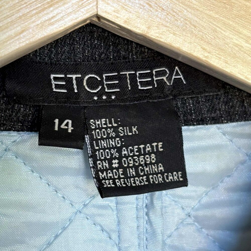 Vintage Etcetera Patchwork Quilted Silk Jacket Mu… - image 6